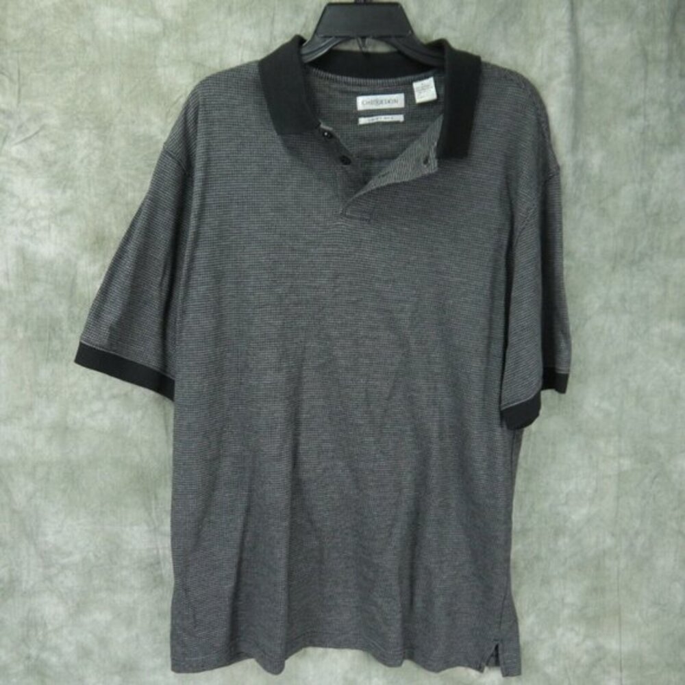 EUC Chereskin Geometric Multicolor POLO‎ STYLE GOLF SHIRT Black/Gray Size XL ANB